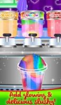 Glowing Slush Maker - Rainbow Desserts Drink游戏截图2