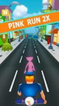 Subway Panther in Pink World 2游戏截图2