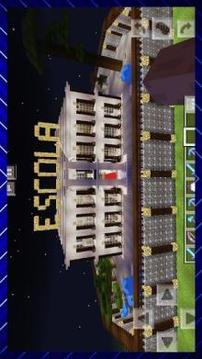 New Luxurious High School. Map for MCPE游戏截图3