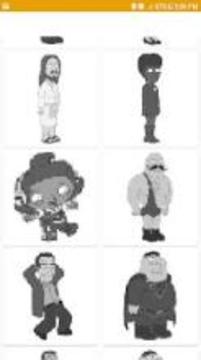 Color by Number family guy Pixel Art游戏截图1