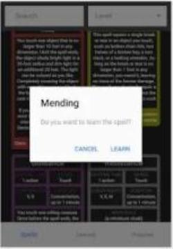 D&D Spell Cards - Free游戏截图1