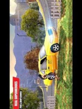 Superhero Taxi Driving : fast racing challenges 3D游戏截图2