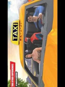 Superhero Taxi Driving : fast racing challenges 3D游戏截图3