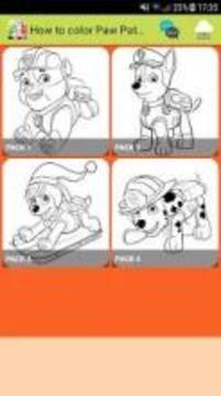 How to color Paw Patrol coloring book For Adult游戏截图1