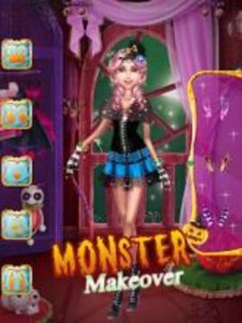 Monster Princess Makeover Retro Fashion游戏截图3