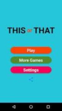 This or That - The best This or That game游戏截图5