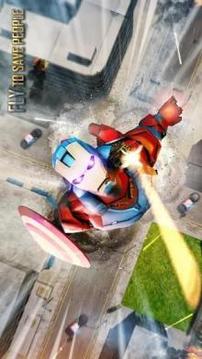 Captain Superhero Flying Robot Rescue游戏截图4