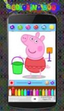 Peppa pig Coloring Game游戏截图4