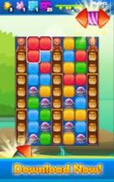 Jelly Crush - Toon Cube Match游戏截图2