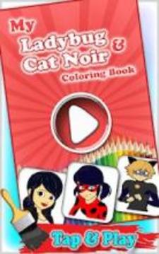 My Miraculous Ladybug & Cat Noir Coloring Book游戏截图1