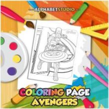 Coloring Page Of Avenger游戏截图4