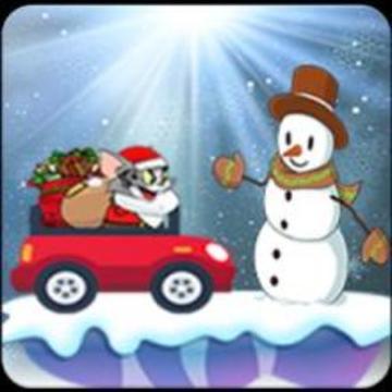 Adventure Santa Tom cat run : santa running游戏截图2