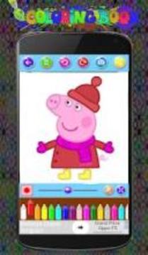 Peppa pig Coloring Game游戏截图3