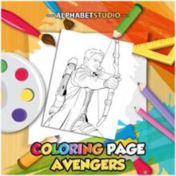 Coloring Page Of Avenger游戏截图3