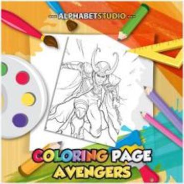 Coloring Page Of Avenger游戏截图1