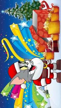 Adventure Santa Tom cat run : santa running游戏截图1