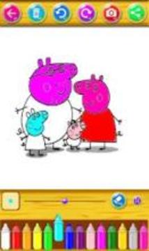 Coloring Pepa Pig for fans游戏截图3