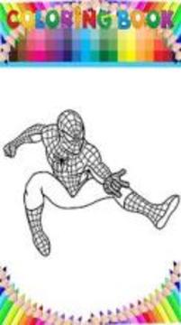 Coloring Book amazing spider hero by fans游戏截图3