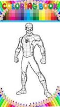 Coloring Book amazing spider hero by fans游戏截图4