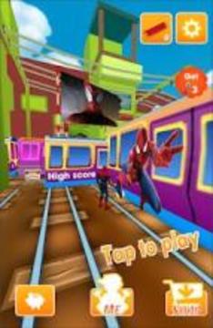 Subway Spider Boy Adventure游戏截图2