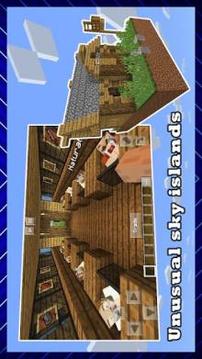 Sky Island Funny Adventure. Map for MCPE游戏截图2