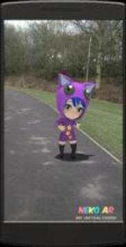 Neko AR - Chibi Cat Girl Augmented Reality Game游戏截图2