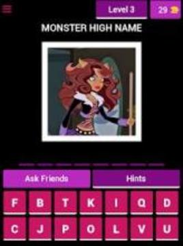 Monster High - Character Quiz游戏截图2