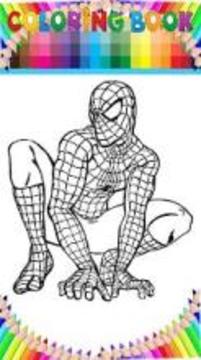 Coloring Book amazing spider hero by fans游戏截图1