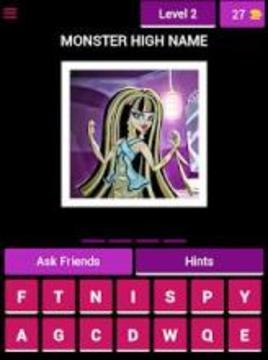 Monster High - Character Quiz游戏截图3