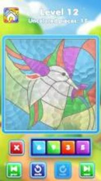 Coloring Puzzle: Glasseria Stained Glass游戏截图3