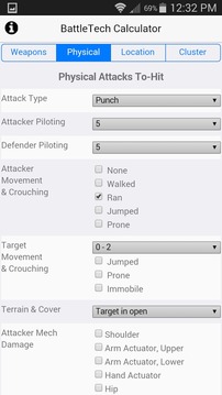 BattleTech Calculator游戏截图1