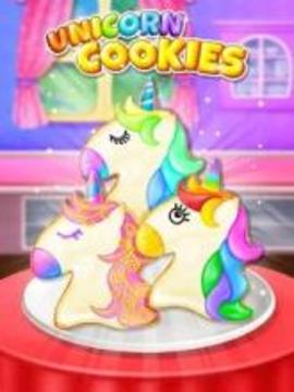 Unicorn Food - Sweet Rainbow Cookies Maker游戏截图1