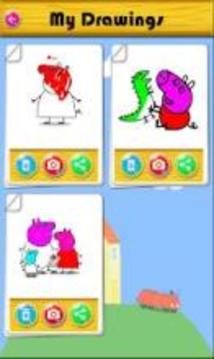 Coloring Pepa Pig for fans游戏截图4