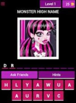 Monster High - Character Quiz游戏截图5