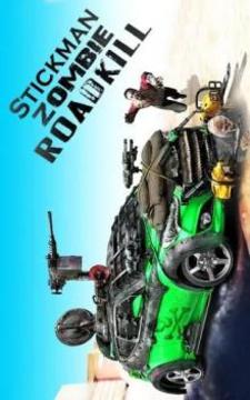 Stickman Zombie Destruction Roadkill Hero Car Game游戏截图4