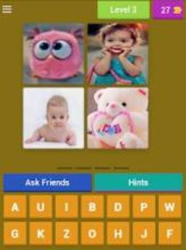 4 Pics 1 Word Quiz Game游戏截图2