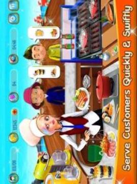 Crazy Seafood Restaurant: Grilled Fish Sushi Games游戏截图4