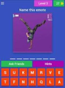 Fortnite Emote Quiz游戏截图1