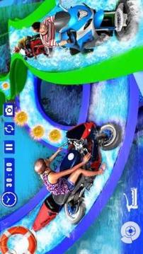 Bike Water Slide Tricky Stunts游戏截图5