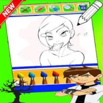 Ben 10 Coloring game游戏截图2