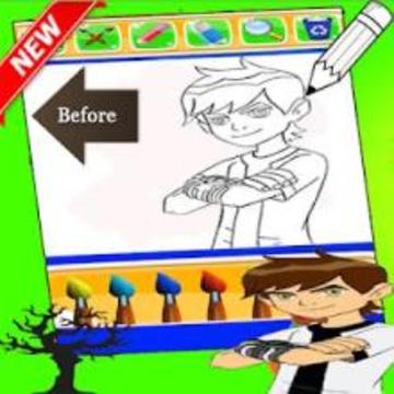 Ben 10 Coloring game游戏截图4