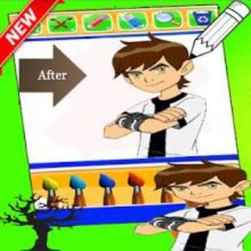 Ben 10 Coloring game游戏截图3