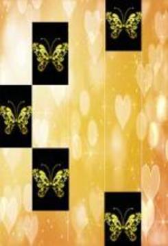 Gold Glitter ButterFly Piano Tiles 2018游戏截图1