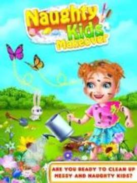 Naughty Kids Makeover - Sweet Baby Cleanup Games游戏截图5