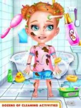 Naughty Kids Makeover - Sweet Baby Cleanup Games游戏截图3