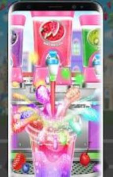 Unicorn Ice Slushy Rainbow -Cooking maker glass *游戏截图4