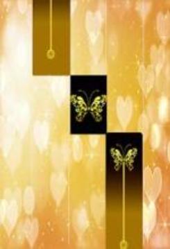 Gold Glitter ButterFly Piano Tiles 2018游戏截图2