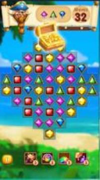 Pirate Jewels Treasure: Hunter Pop Match 3 Puzzle游戏截图3