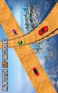 Vertical Mega Ramp Car Racing Stunts Game游戏截图4