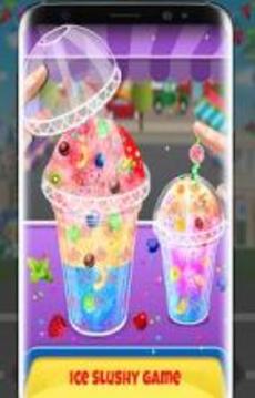 Unicorn Ice Slushy Rainbow -Cooking maker glass *游戏截图1